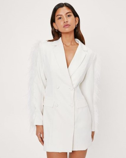 Белые платья-пиджаки для регистрации