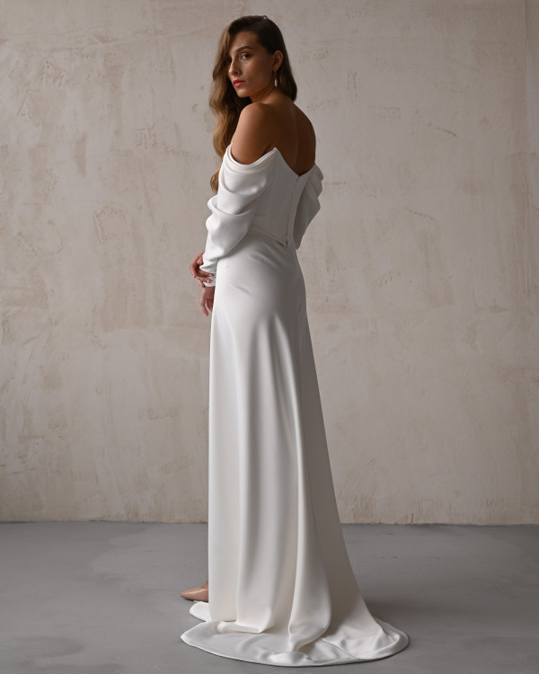 Ничего лишнего: 43 минималистичных свадебных платья