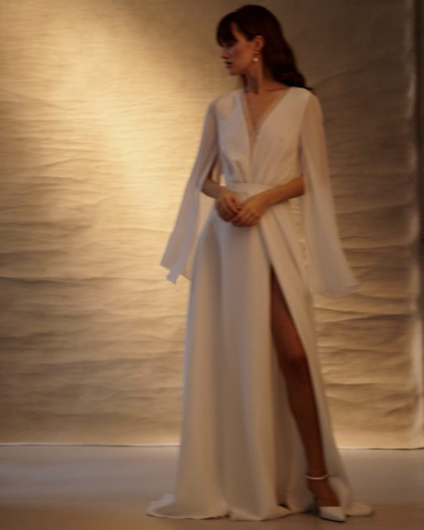 Ничего лишнего: 43 минималистичных свадебных платья