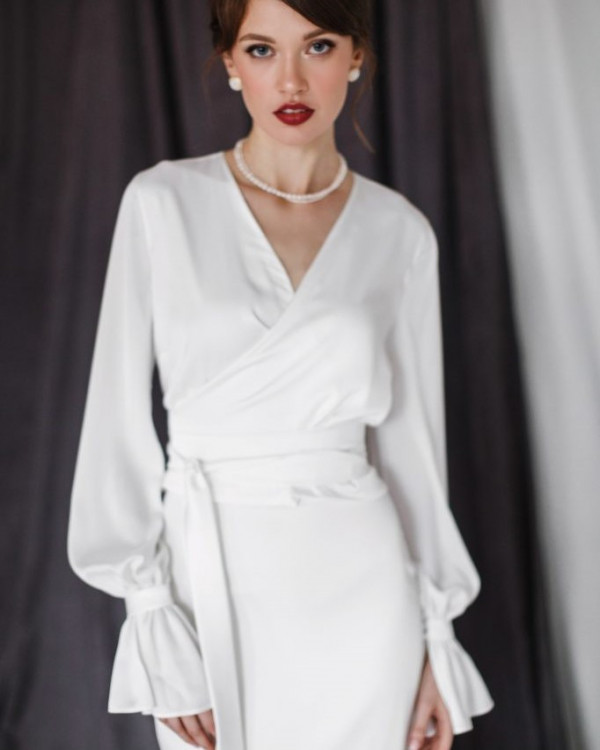 Ничего лишнего: 43 минималистичных свадебных платья