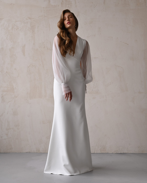 Ничего лишнего: 43 минималистичных свадебных платья