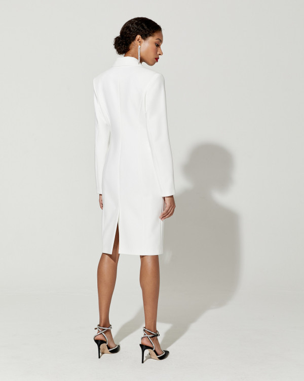 Белые платья-пиджаки для регистрации