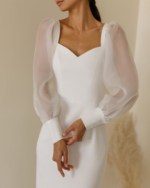 Ничего лишнего: 43 минималистичных свадебных платья