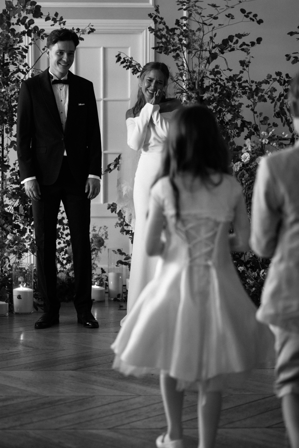 Трогательная свадьба в итальянской эстетике в особняке