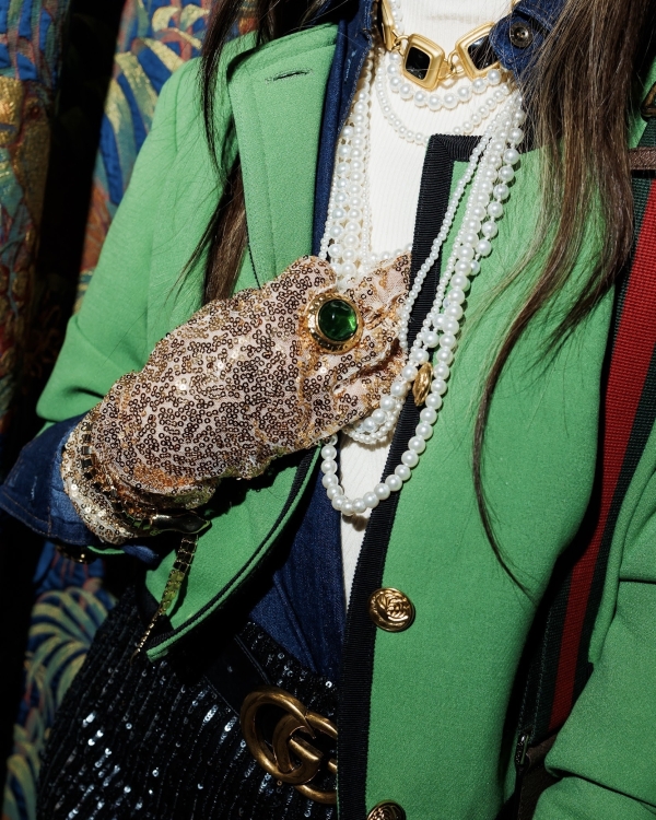 Total Gucci, много клетки и колорблок: самые