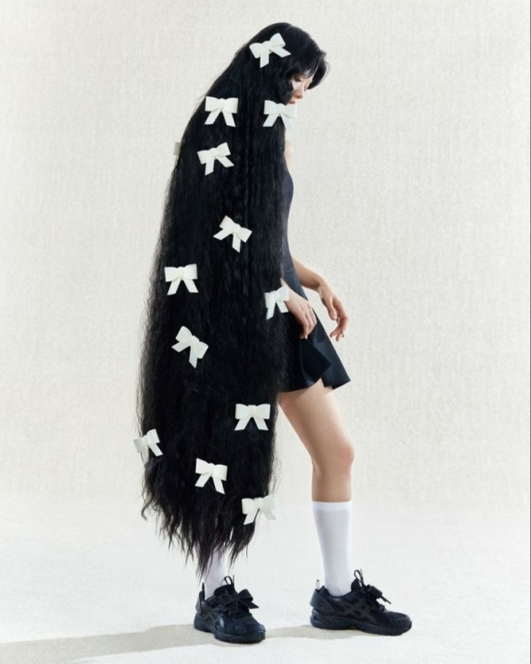 Банты в волосах — милый свадебный тренд,