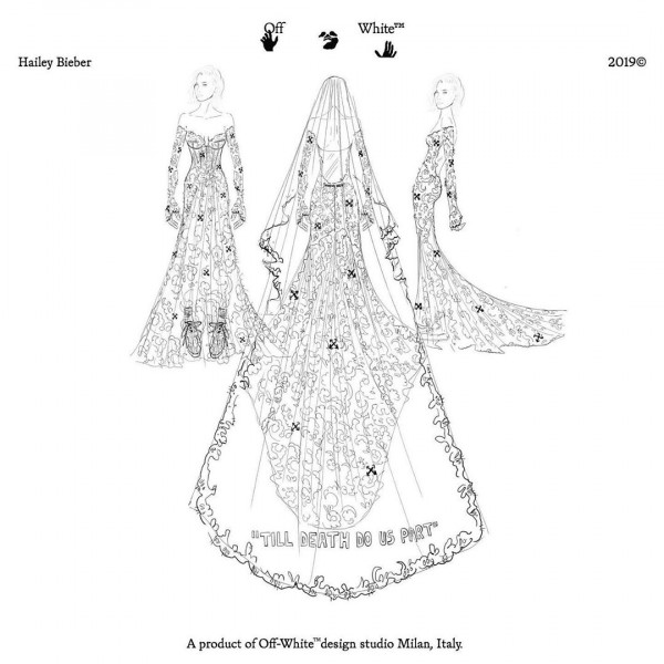 Свадебные платья с надписями – тренд 2020