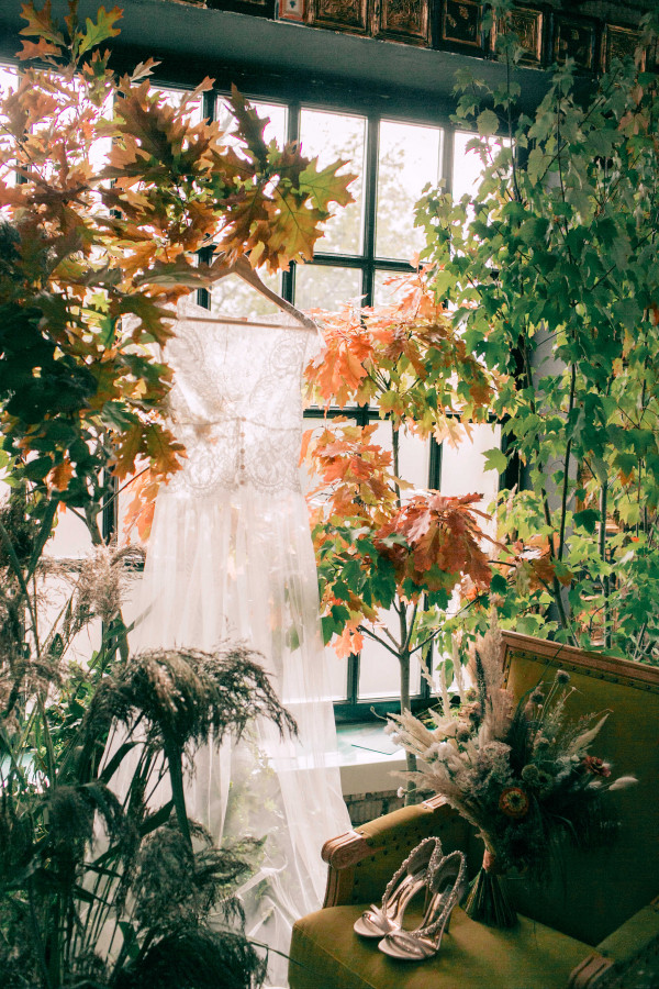 Осенняя свадьба в золотисто-пепельных оттенках