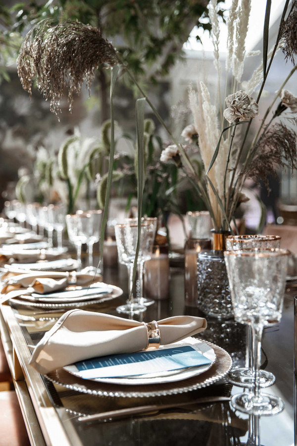 Осенняя свадьба в золотисто-пепельных оттенках