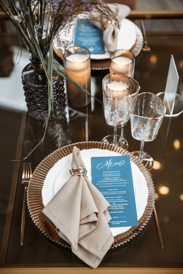 Осенняя свадьба в золотисто-пепельных оттенках