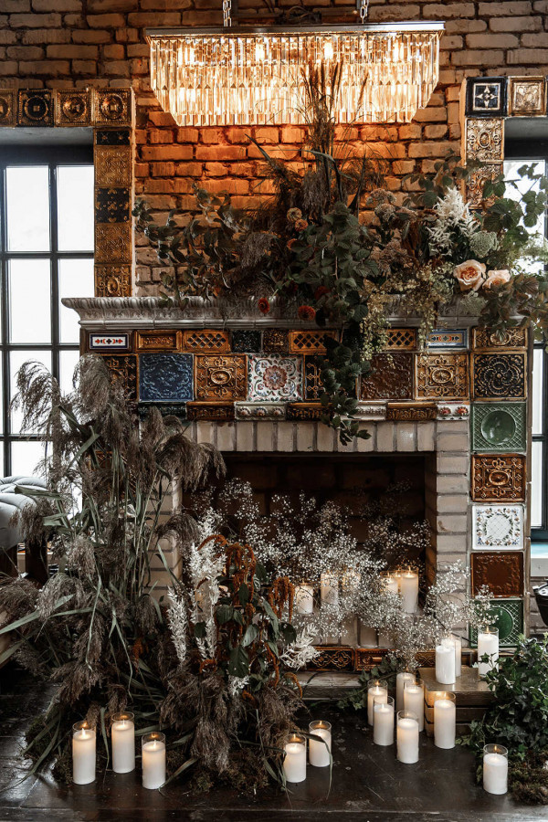 Осенняя свадьба в золотисто-пепельных оттенках