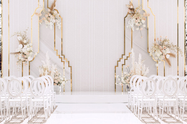 Оформление свадьбы в золотых оттенках: 6 идей