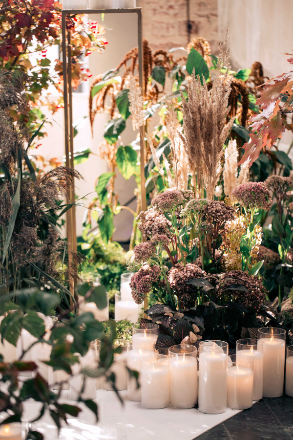 Осенняя свадьба в золотисто-пепельных оттенках