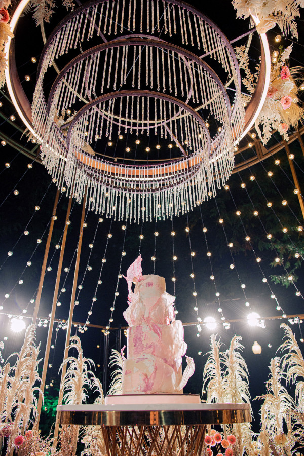 Свадьба с сухоцветами и декором в оттенке