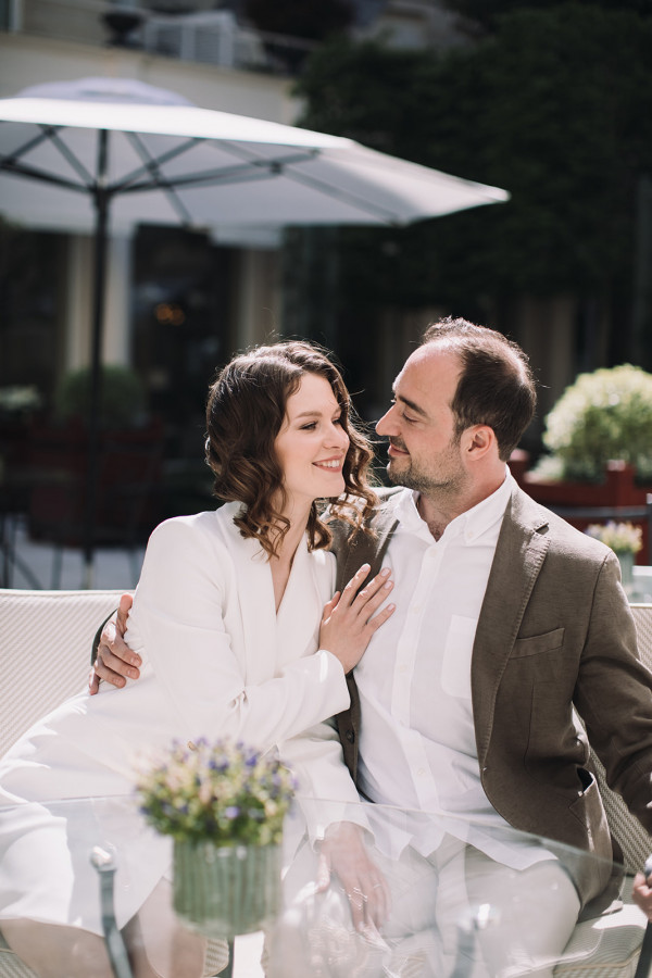 Небольшая свадебная фотосессия для двоих в Париже