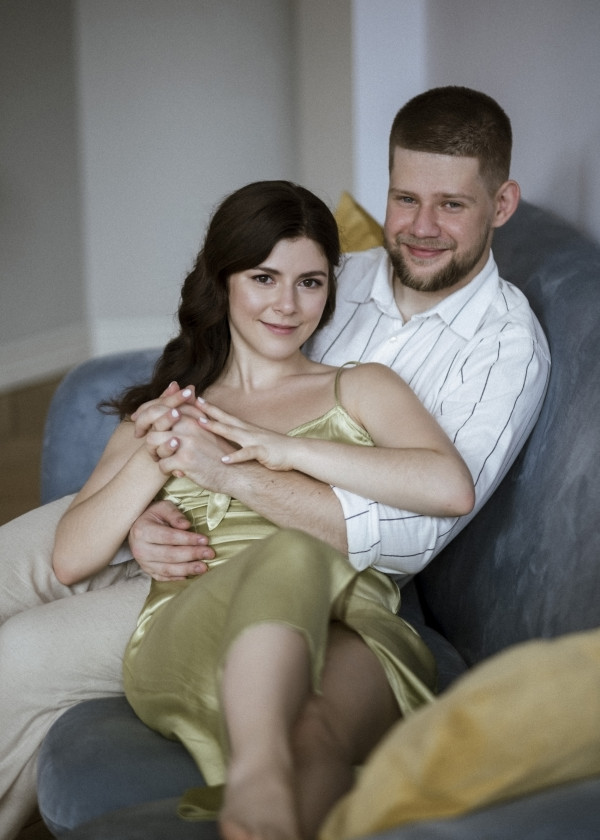 Нежная свадебная съемка с яркими акцентами