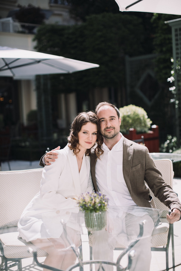 Небольшая свадебная фотосессия для двоих в Париже