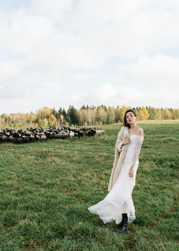 Свадебная съемка в скандинавских пейзажах