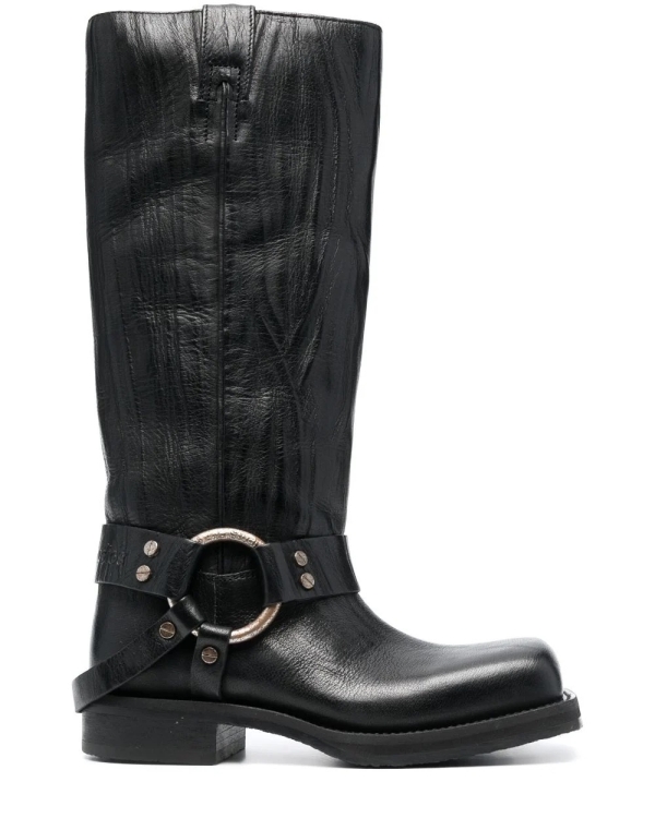 Байкерские сапоги в духе Miu Miu —