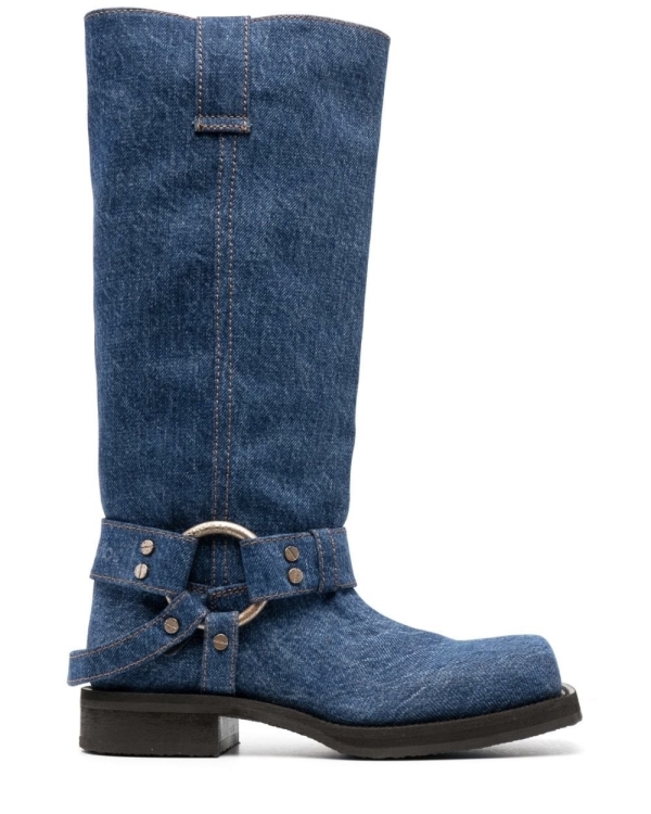 Байкерские сапоги в духе Miu Miu —