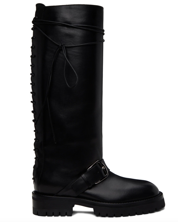 Байкерские сапоги в духе Miu Miu —