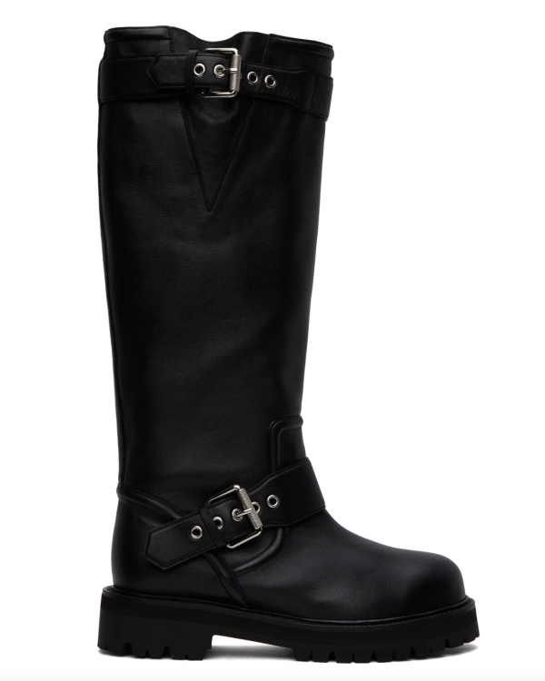 Байкерские сапоги в духе Miu Miu —