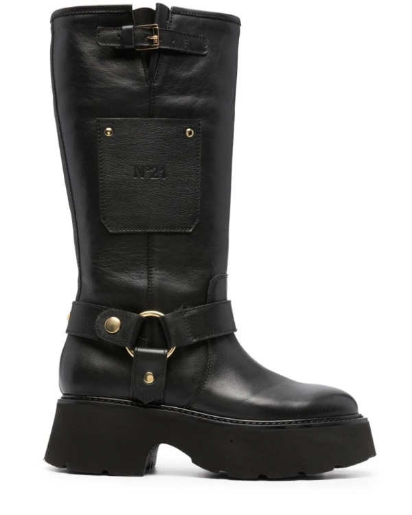 Байкерские сапоги в духе Miu Miu —