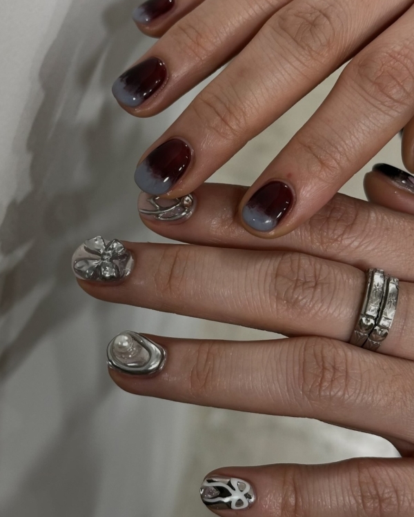 Идеи маникюра на Новый год 2025