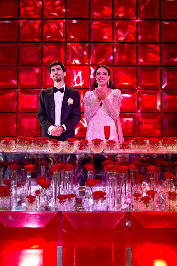 Свадьба Давида и Этери в оттенках бордо