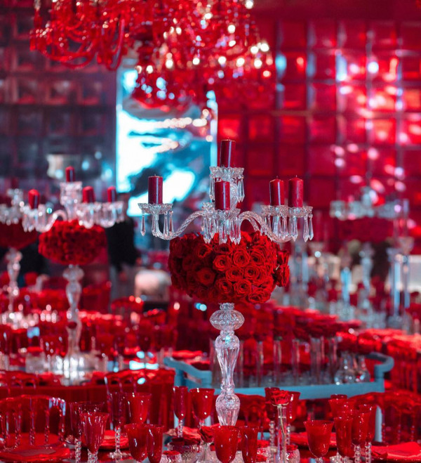 Свадьба Давида и Этери в оттенках бордо