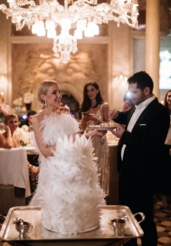 Стильный свадебный ужин в ресторане Cristal Room