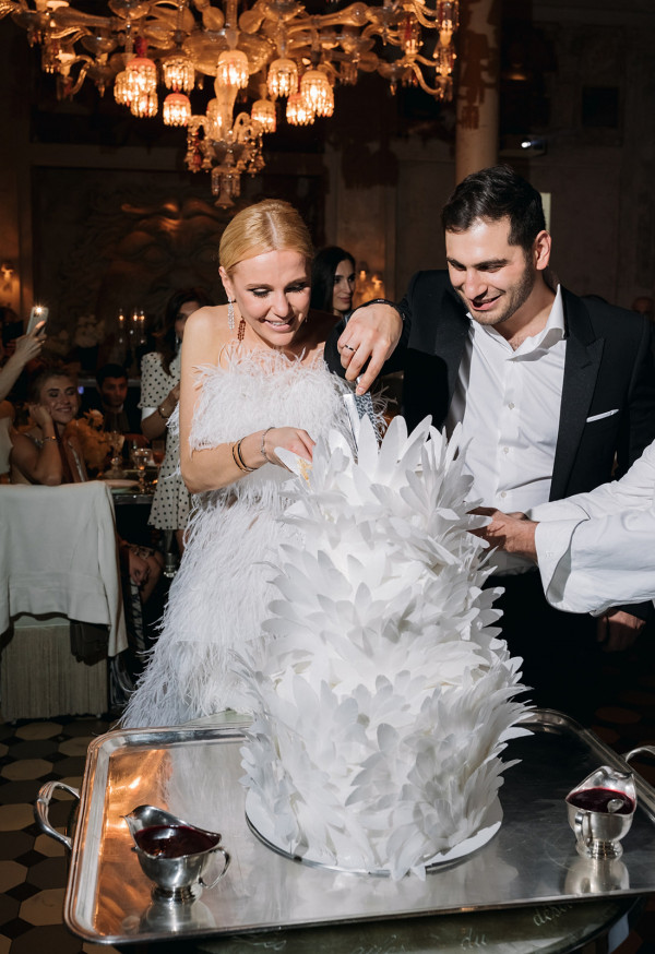 Стильный свадебный ужин в ресторане Cristal Room