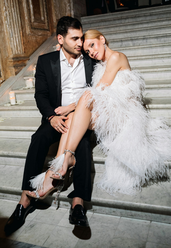 Стильный свадебный ужин в ресторане Cristal Room