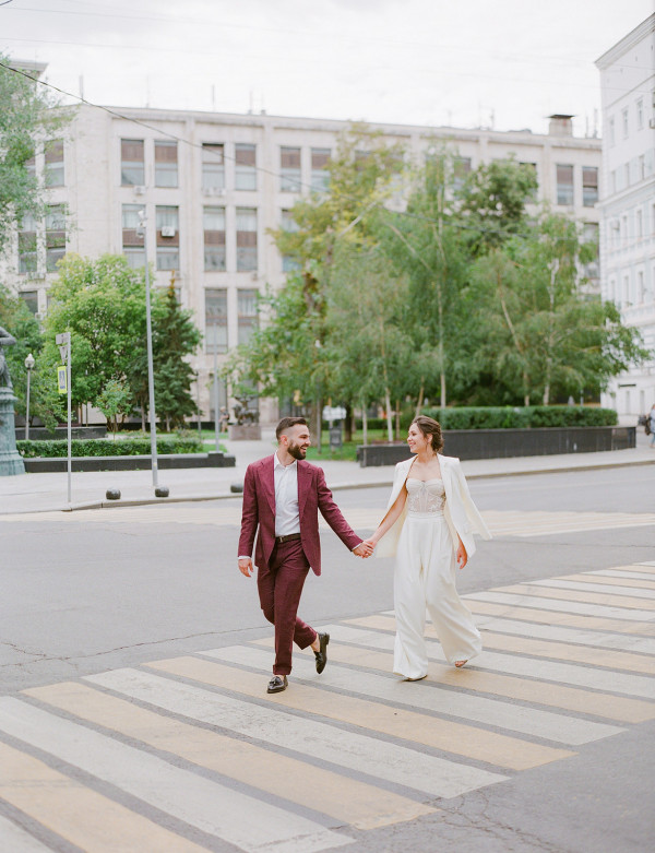 Летняя свадьба в центре Москвы