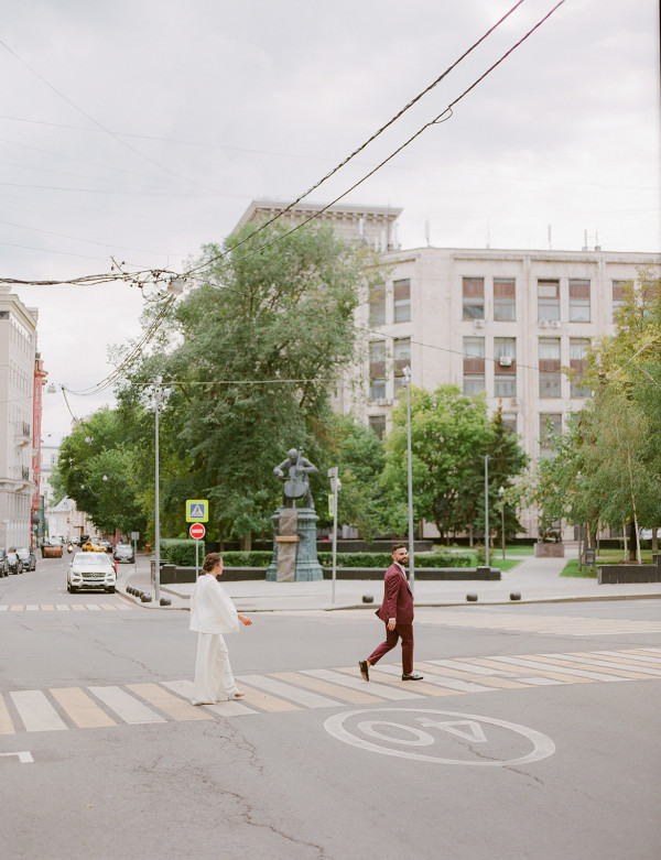 Летняя свадьба в центре Москвы