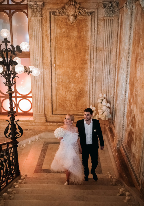 Стильный свадебный ужин в ресторане Cristal Room