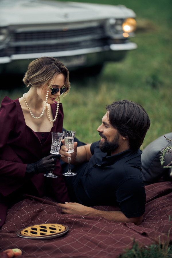 Романтичное предложение руки и сердца в конце