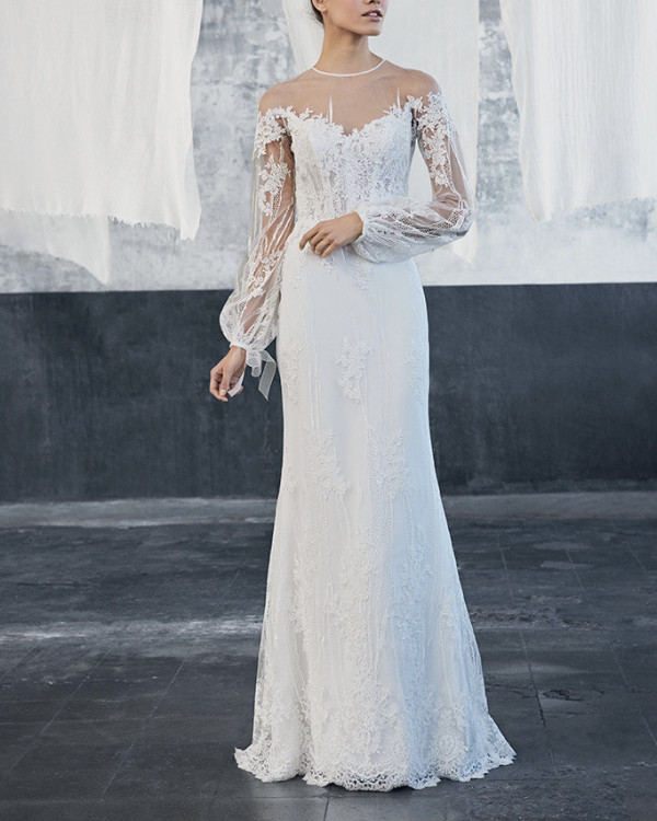 12 кружевных свадебных платьев, которые можно найти