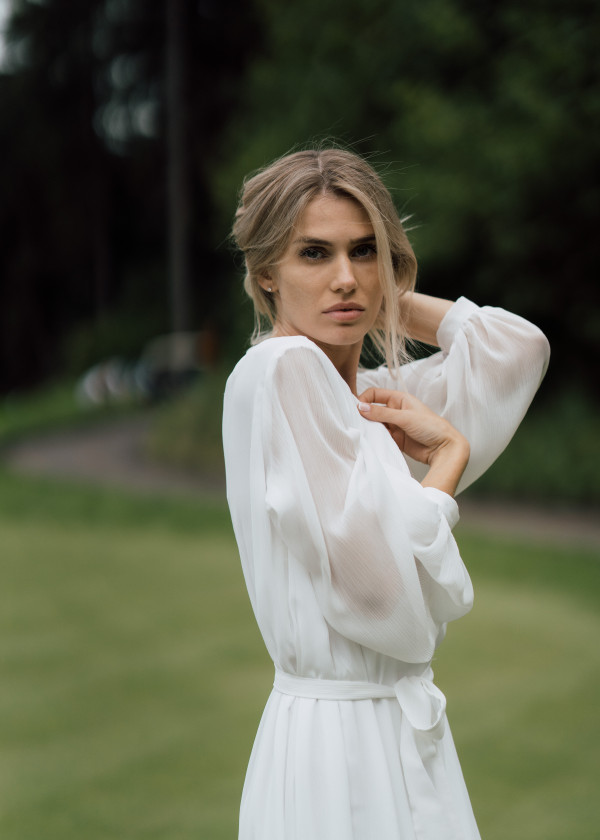 Лаконичная свадьба на поле для гольфа