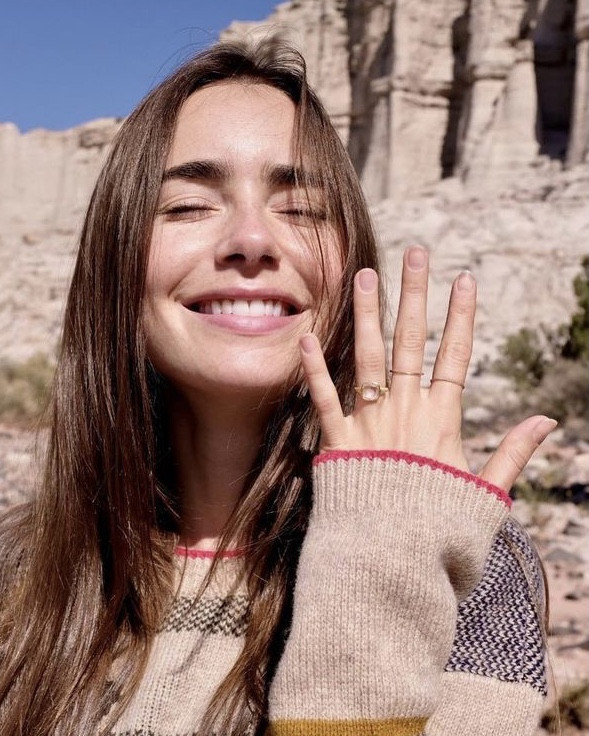 Лили Коллинз вышла замуж