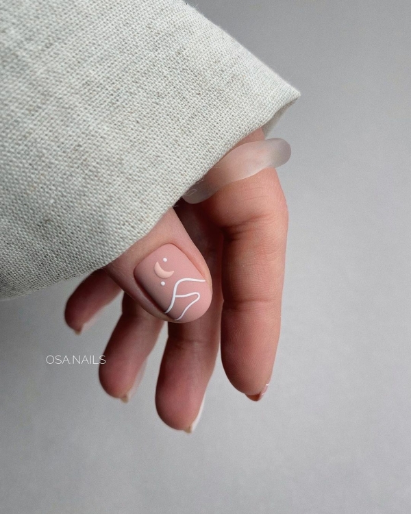 Нюдовый маникюр: 22 осенних дизайна для коротких