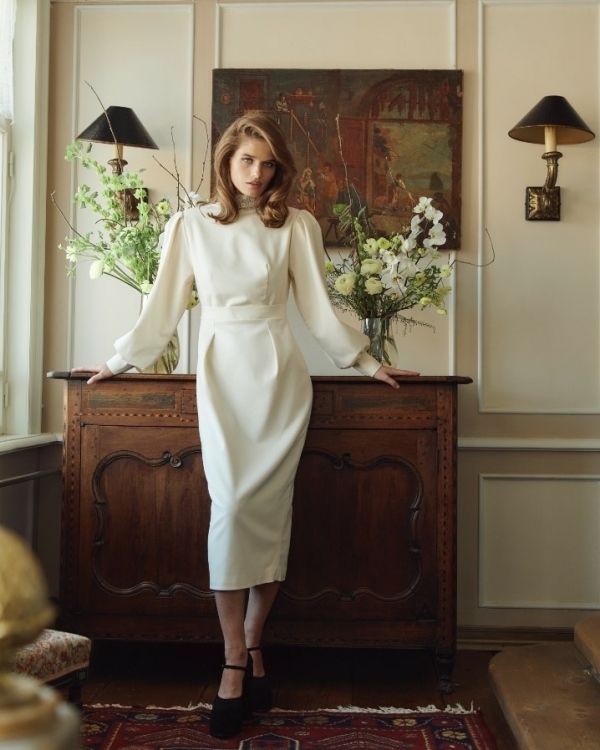 Свадебные платья с длинным рукавом от российских