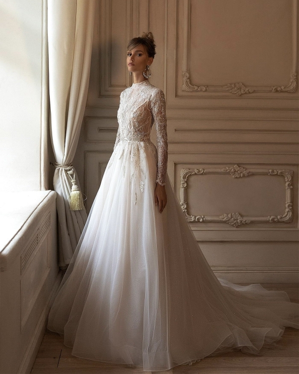 10 закрытых свадебных платьев в салоне Ваниль