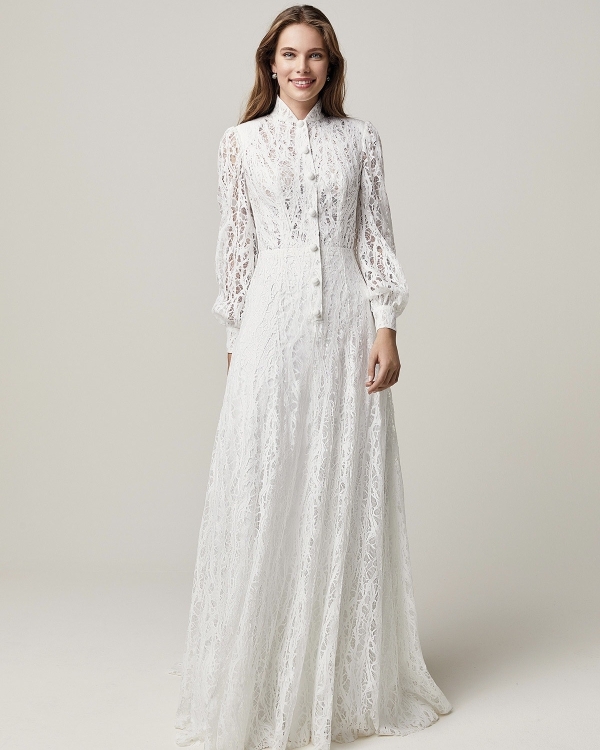 10 закрытых свадебных платьев в салоне Ваниль